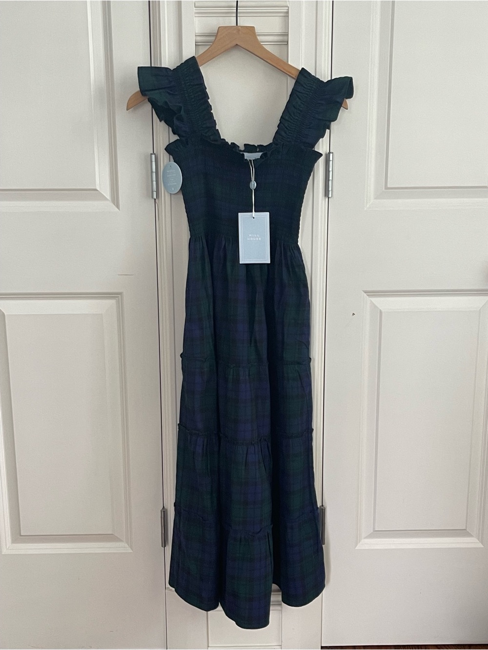Hill House Ellie Nap Dress in Blackwatch Tartan